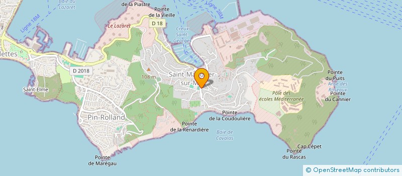 localisation de l'entreprise ASSOCIATION SPORTIVE DU COLLEGE LOUIS CLEMENT à SAINT-MANDRIER-SUR-MER