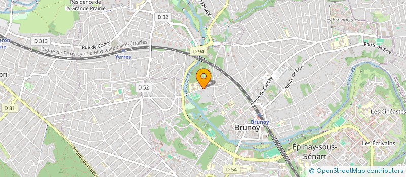 localisation de l'entreprise ASSOCIATION SPORTIVE DU COLLEGE LOUIS PASTEUR BRUNOY  BRUNOY