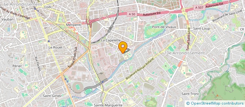localisation de l'entreprise ASSOCIATION SPORTIVE DU COLLEGE LOUISE MICHEL à MARSEILLE