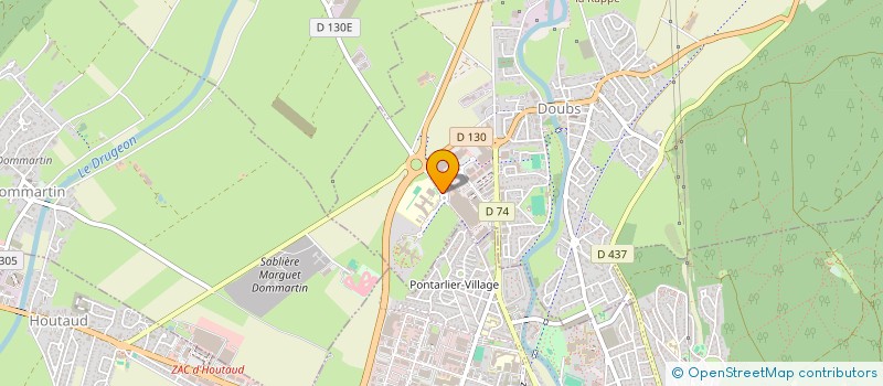 localisation de l'entreprise ASSOCIATION SPORTIVE DU COLLEGE LUCIE AUBRAC  DOUBS