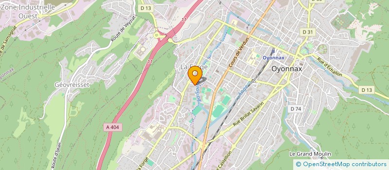 localisation de l'entreprise ASSOCIATION SPORTIVE DU COLLEGE LUMIERE à OYONNAX