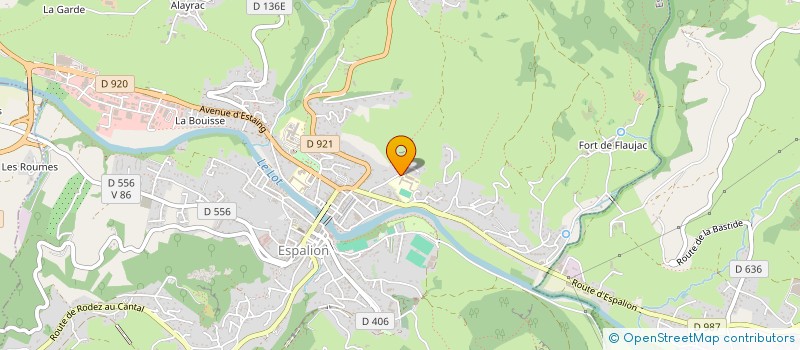 localisation de l'entreprise ASSOCIATION SPORTIVE DU COLLEGE -LYCEE IMMACULEE CONCEPTION  ESPALION