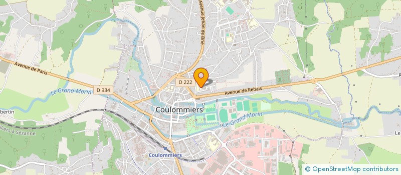 localisation de l'entreprise ASSOCIATION SPORTIVE DU COLLEGE MADAME DE LAFAYETTE  COULOMMIERS