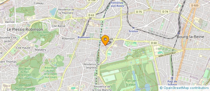 localisation de l'entreprise ASSOCIATION SPORTIVE DU COLLEGE MARIE CURIE DE SCEAUX à SCEAUX