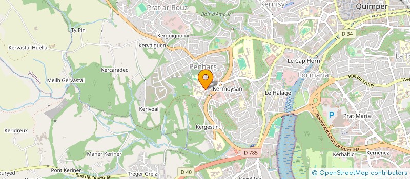 localisation de l'entreprise ASSOCIATION SPORTIVE DU COLLEGE MAX JACOB à QUIMPER
