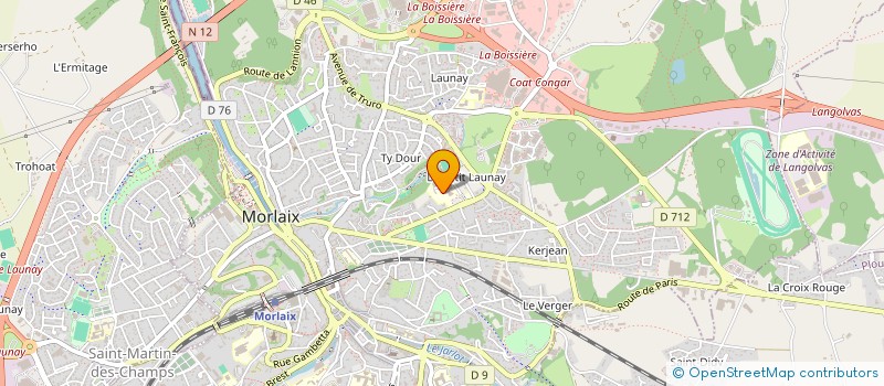 localisation de l'entreprise ASSOCIATION SPORTIVE DU COLLEGE MENDES FRANCE  MORLAIX