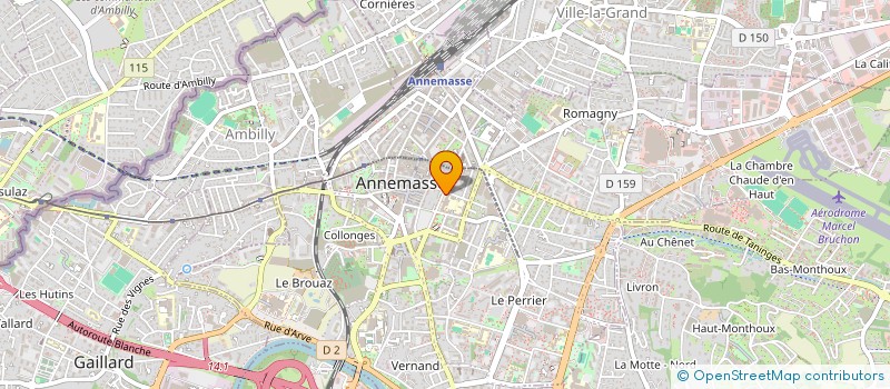 localisation de l'entreprise ASSOCIATION SPORTIVE DU COLLEGE MICHEL SERVET  ANNEMASSE