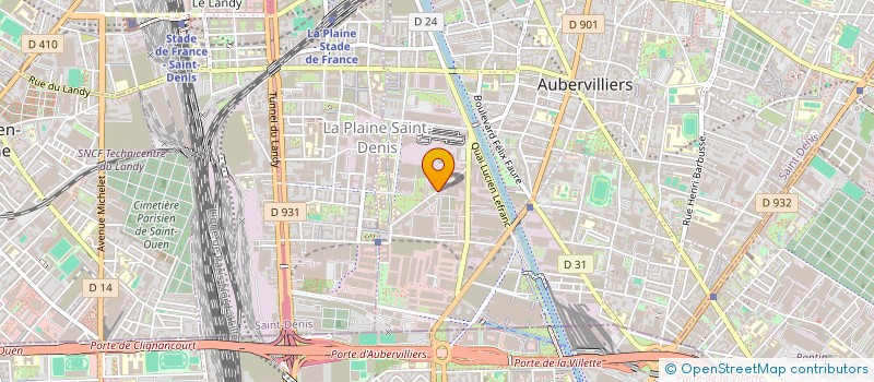 localisation de l'entreprise ASSOCIATION SPORTIVE DU COLLEGE MIRIAM MAKEBA  AUBERVILLIERS