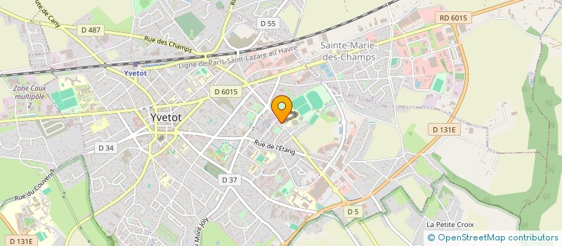 localisation de l'entreprise ASSOCIATION SPORTIVE DU COLLEGE MIXTE ALBERT CAMUS D'YVETOT  YVETOT