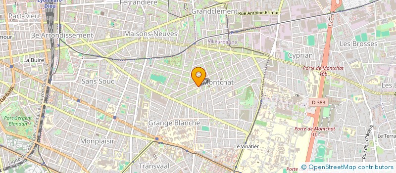 localisation de l'entreprise ASSOCIATION SPORTIVE DU COLLEGE MOLIERE  LYON