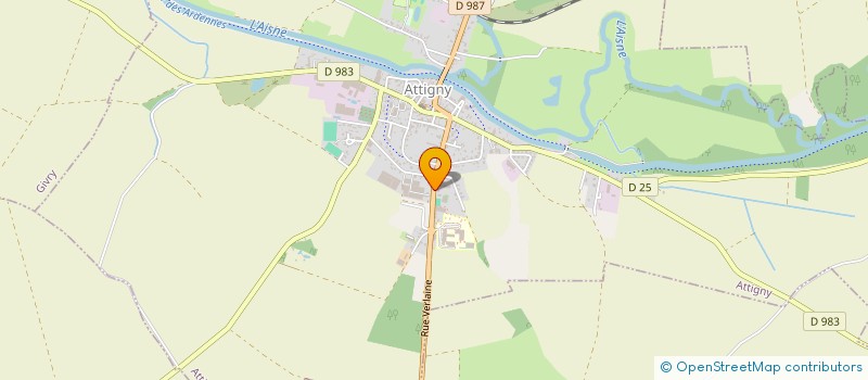 localisation de l'entreprise ASSOCIATION SPORTIVE DU COLLEGE MULTISITE ATTIGNY-MACHAULT  ATTIGNY