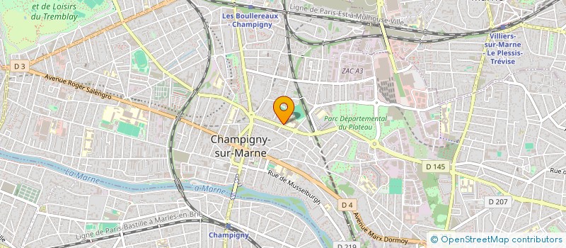 localisation de l'entreprise ASSOCIATION SPORTIVE DU COLLEGE NELSON MANDELA DE CHAMPIGNY-SUR-MARNE  CHAMPIGNY-SUR-MARNE