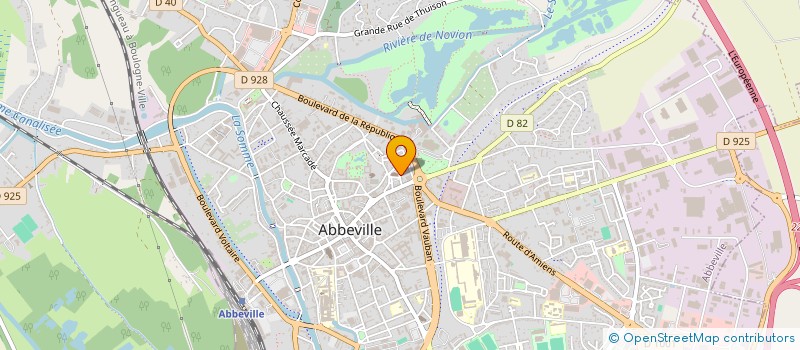 localisation de l'entreprise ASSOCIATION SPORTIVE DU COLLEGE NOTRE DAME DE FRANCE à ABBEVILLE