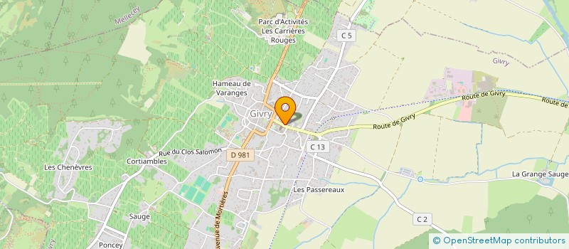 localisation de l'entreprise ASSOCIATION SPORTIVE DU COLLEGE NOTRE DAME DE VARANGESY à GIVRY