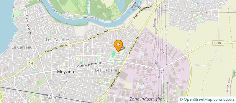 localisation de l'entreprise ASSOCIATION SPORTIVE DU COLLEGE OLIVIER DE SERRES  MEYZIEU