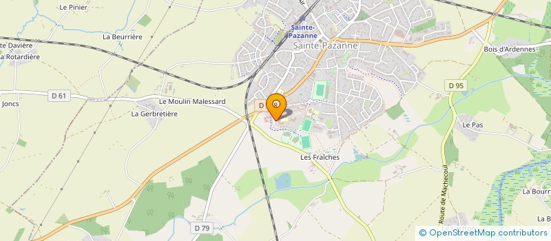 localisation de l'entreprise ASSOCIATION SPORTIVE DU COLLEGE OLYMPE DE GOUGES DE SAINTE-PAZANNE  SAINTE-PAZANNE