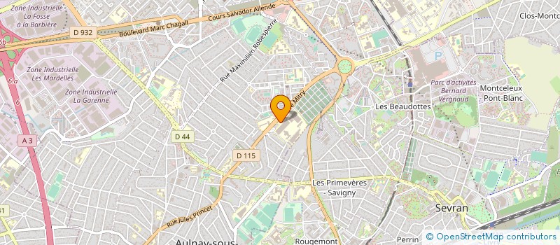 localisation de l'entreprise ASSOCIATION SPORTIVE DU COLLEGE PABLO NERUDA LE GROS SAULE à AULNAY-SOUS-BOIS