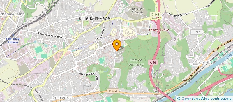 localisation de l'entreprise ASSOCIATION SPORTIVE DU COLLEGE PAUL-EMILE VICTOR  RILLIEUX LA PAPE