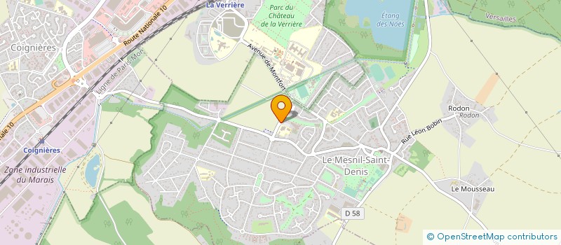 localisation de l'entreprise ASSOCIATION SPORTIVE DU COLLEGE PHILIPPE DE CHAMPAIGNE LE MESNIL SAINT DENIS  LE MESNIL-SAINT-DENIS