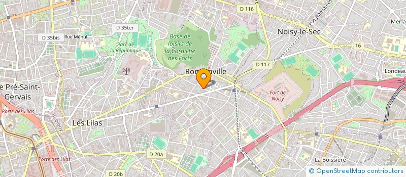 localisation de l'entreprise ASSOCIATION SPORTIVE DU COLLEGE PIERRE ANDRE HOUEL à ROMAINVILLE