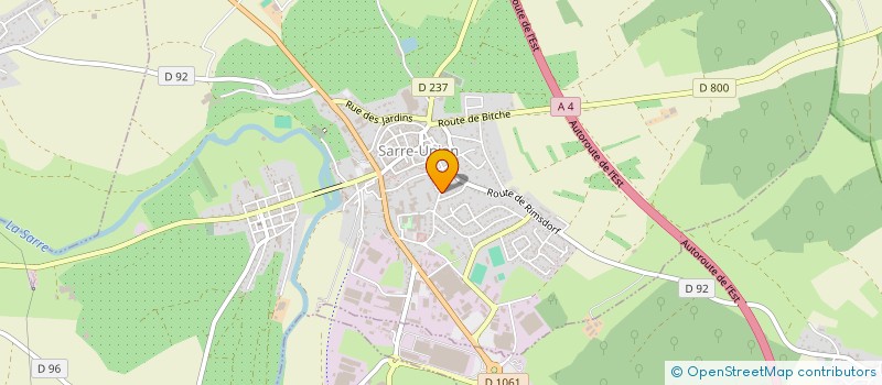 localisation de l'entreprise ASSOCIATION SPORTIVE DU COLLEGE PIERRE CLAUDE  SARRE-UNION