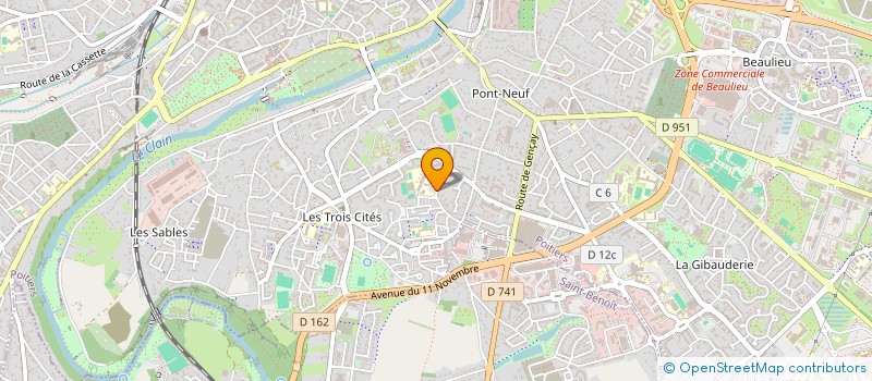 localisation de l'entreprise ASSOCIATION SPORTIVE DU COLLEGE PIERRE RONSARD  POITIERS