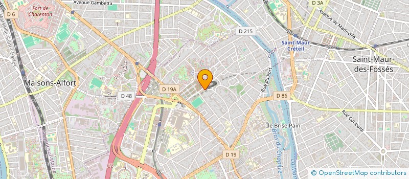 localisation de l'entreprise ASSOCIATION SPORTIVE DU COLLEGE PLAISANCE  CRETEIL