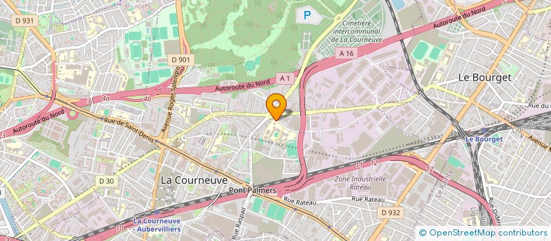 localisation de l'entreprise ASSOCIATION SPORTIVE DU COLLEGE POLITZER à LA COURNEUVE