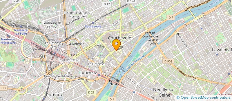 localisation de l'entreprise ASSOCIATION SPORTIVE DU COLLEGE POMPIDOU à COURBEVOIE