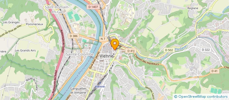 localisation de l'entreprise ASSOCIATION SPORTIVE DU COLLEGE PONSARD  VIENNE