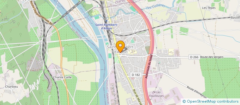 localisation de l'entreprise ASSOCIATION SPORTIVE DU COLLEGE PRIVE 'LES GOELANDS' à SAINT-RAMBERT-D'ALBON