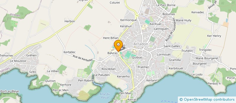 localisation de l'entreprise ASSOCIATION SPORTIVE DU COLLEGE PUBLIC D ARRADON à ARRADON