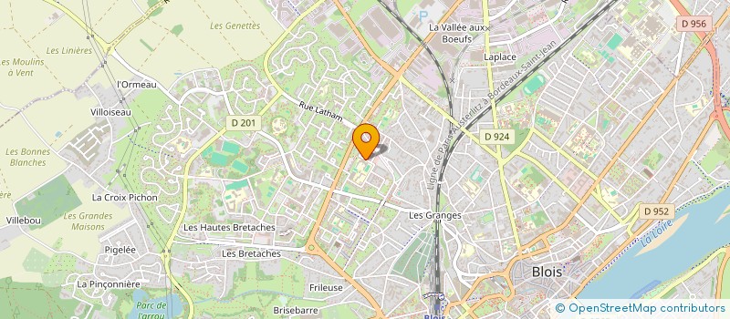 localisation de l'entreprise ASSOCIATION SPORTIVE DU COLLEGE RABELAIS  BLOIS