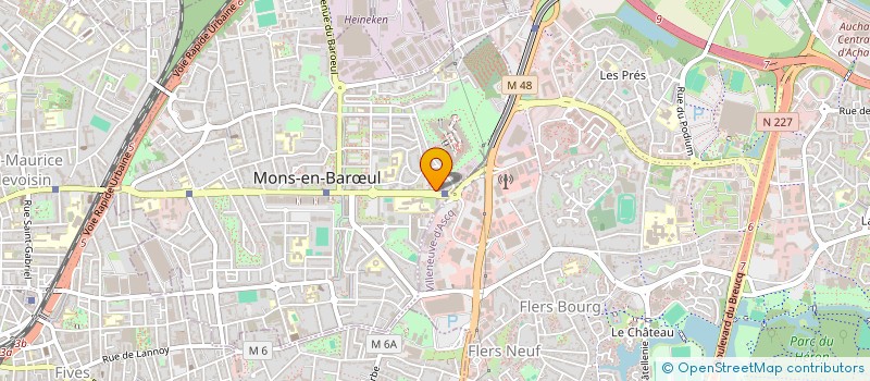 localisation de l'entreprise ASSOCIATION SPORTIVE DU COLLEGE RABELAIS  MONS-EN-BARUL