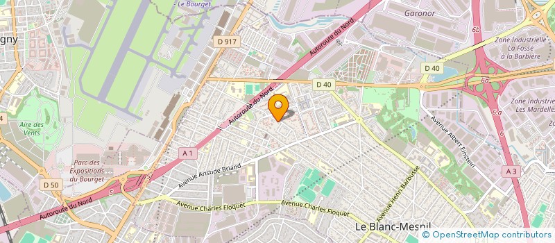 localisation de l'entreprise ASSOCIATION SPORTIVE DU COLLEGE RENE DESCARTES à LE BLANC-MESNIL