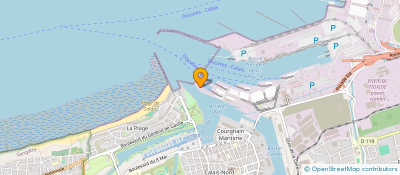 localisation de l'entreprise ASSOCIATION SPORTIVE DU COLLEGE REPUBLIQUE  CALAIS