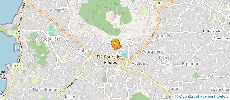 localisation de l'entreprise ASSOCIATION SPORTIVE DU COLLEGE REYNIER à SIX-FOURS-LES-PLAGES