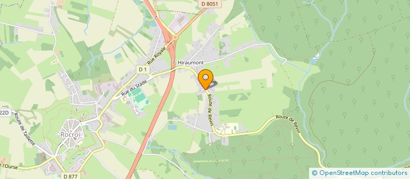 localisation de l'entreprise ASSOCIATION SPORTIVE DU COLLEGE ROCROI-MAUBERT  ROCROI