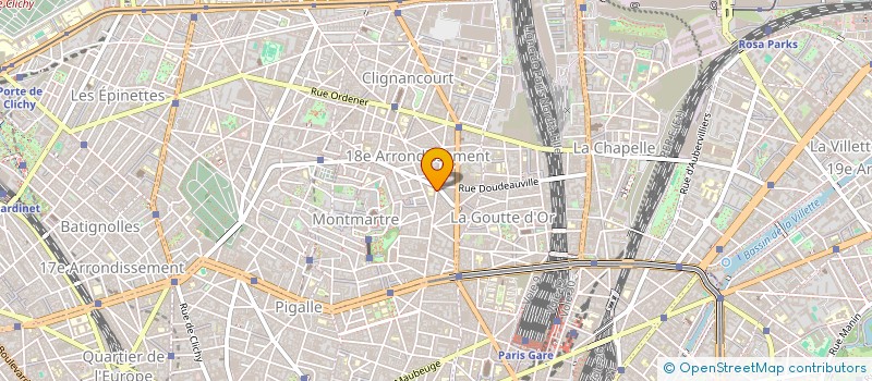 localisation de l'entreprise ASSOCIATION SPORTIVE DU COLLEGE ROLAND DORGELES  PARIS