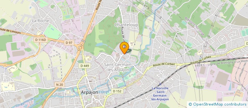 localisation de l'entreprise ASSOCIATION SPORTIVE DU COLLEGE ROLAND GARROS à SAINT-GERMAIN-LES-ARPAJON