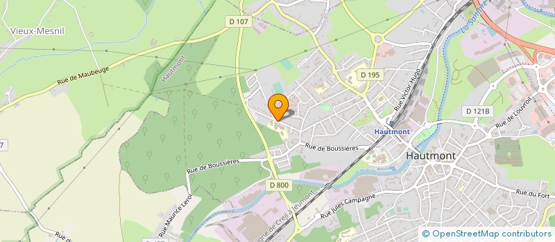 localisation de l'entreprise ASSOCIATION SPORTIVE DU COLLEGE RONSARD à HAUTMONT