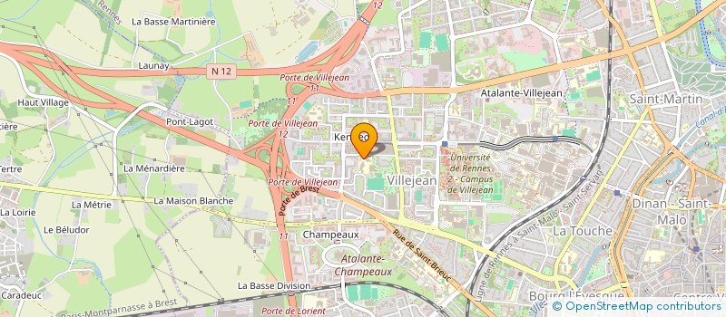 localisation de l'entreprise ASSOCIATION SPORTIVE DU COLLEGE ROSA PARKS  RENNES