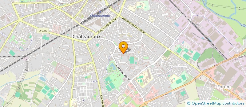 localisation de l'entreprise ASSOCIATION SPORTIVE DU COLLEGE ROSA PARKS LES CANARIS à CHATEAUROUX