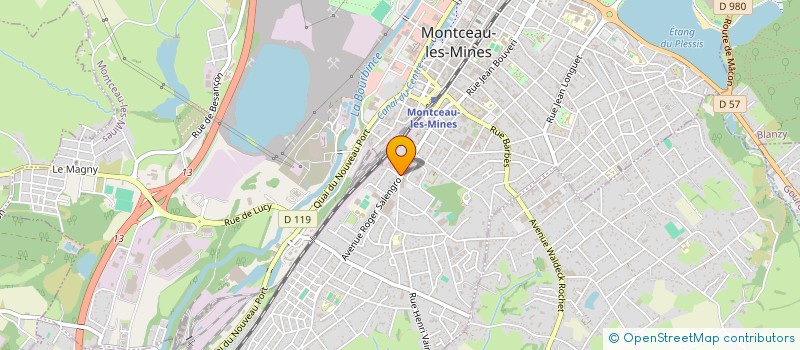 localisation de l'entreprise ASSOCIATION SPORTIVE DU COLLEGE SAINT-GILBERT à MONTCEAU-LES-MINES