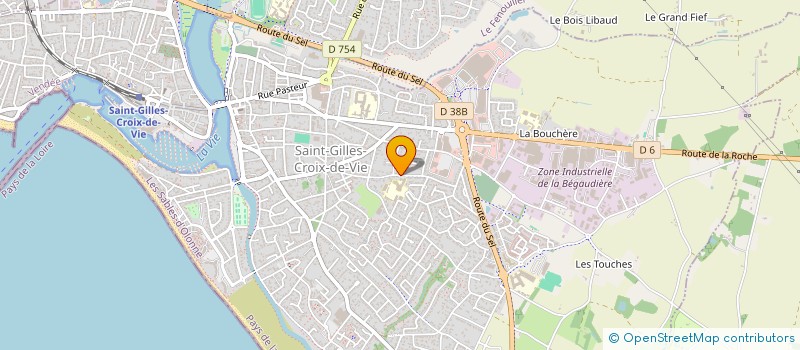localisation de l'entreprise ASSOCIATION SPORTIVE DU COLLEGE SAINT GILLES à SAINT-GILLES-CROIX-DE-VIE