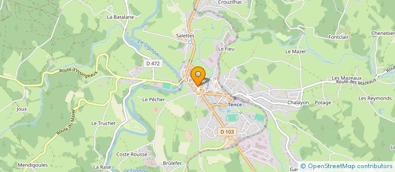 localisation de l'entreprise ASSOCIATION SPORTIVE DU COLLEGE SAINT-MARTIN DE TENCE à TENCE