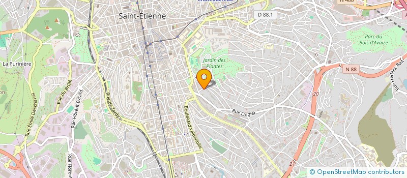 localisation de l'entreprise ASSOCIATION SPORTIVE DU COLLEGE SAINT-MICHEL  SAINT-ETIENNE