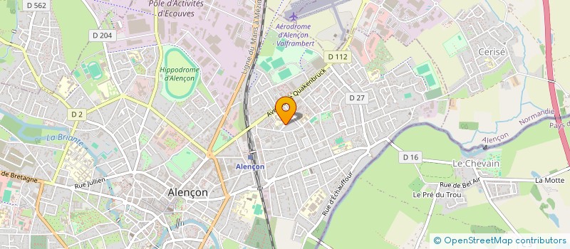 localisation de l'entreprise ASSOCIATION SPORTIVE DU COLLEGE ST EXUPERY D'ALENCON à ALENCON