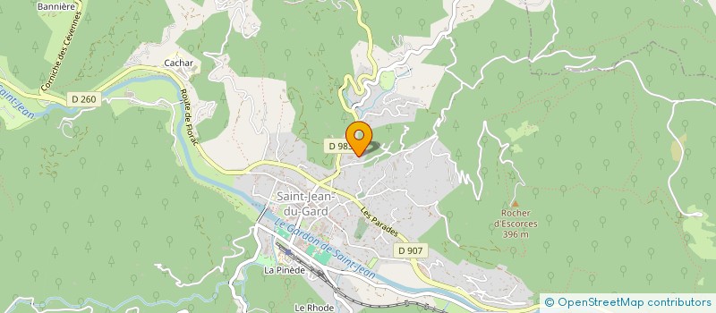 localisation de l'entreprise ASSOCIATION SPORTIVE DU COLLEGE ST JEAN DU GARD  SAINT-JEAN-DU-GARD