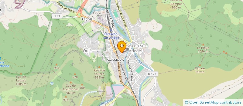 localisation de l'entreprise ASSOCIATION SPORTIVE DU COLLEGE TARASCON-VICDESSOS à TARASCON-SUR-ARIEGE